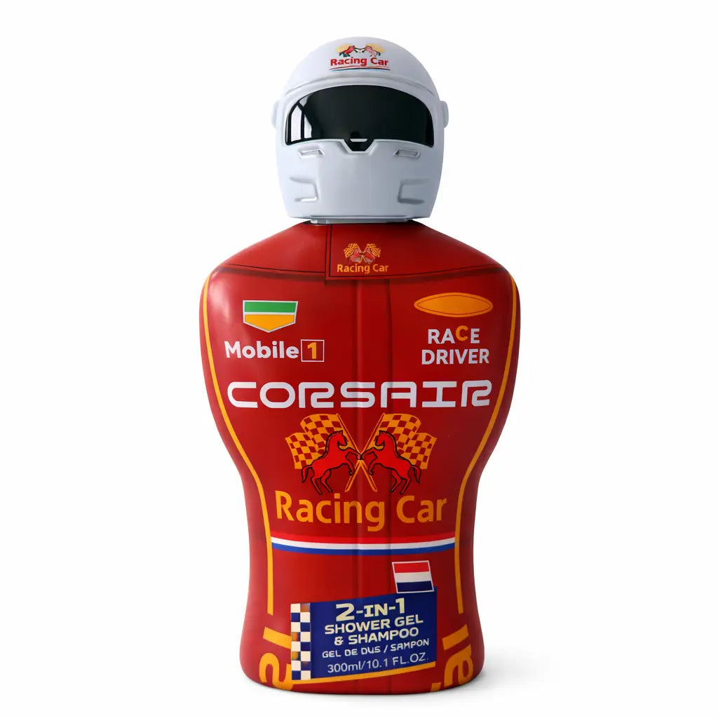 2 in 1 Shower Gel & Shampoo Race Driver Red Corsair