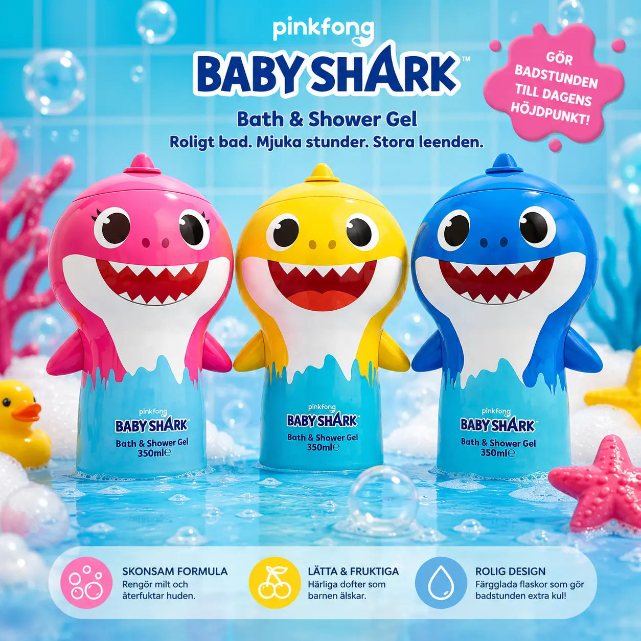 Bath & Shower Gel 350 ml Baby Shark