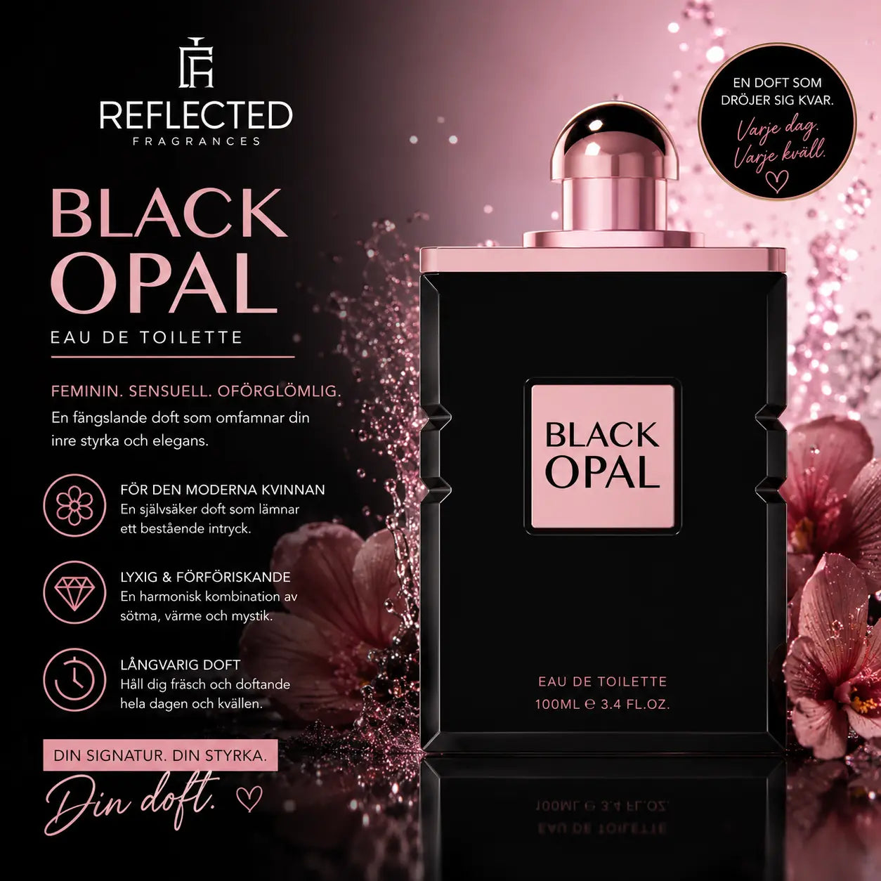 Black Opal 100 ml Reflected