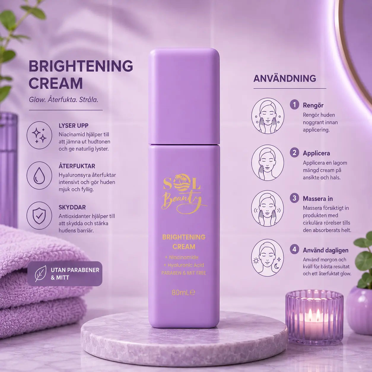 Brightening Cream 80 ml Sol Beauty
