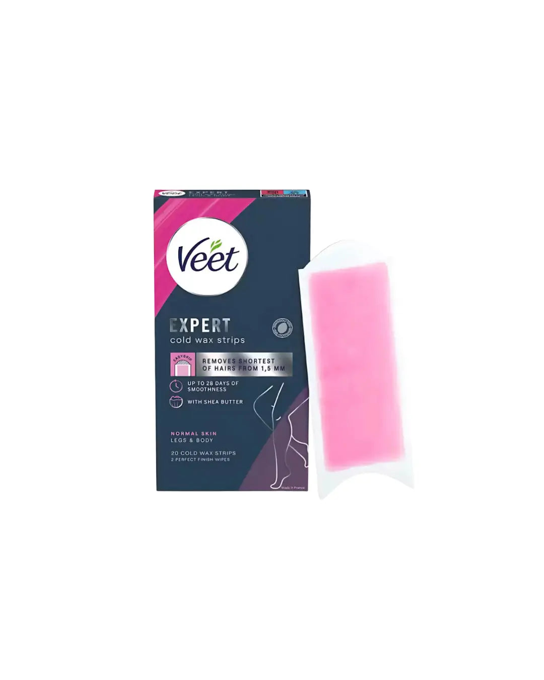 Cold Wax Strips Legs & Body Veet