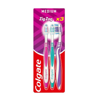 Colgate Tandborstar 2+1  ZigZag Medium Vadeco