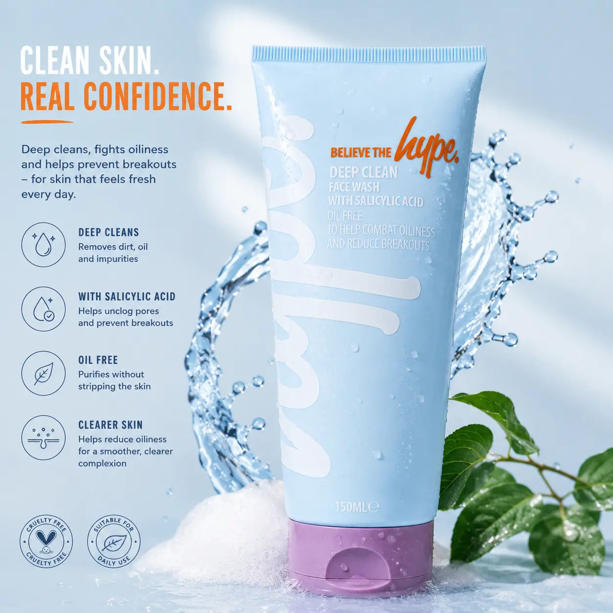 Deep Clean Face Wash With Salicylacid Hype