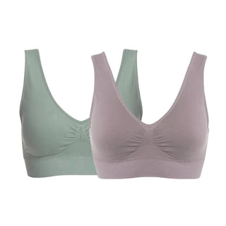 Emilia Seamless Soft Bra - Green Wiges