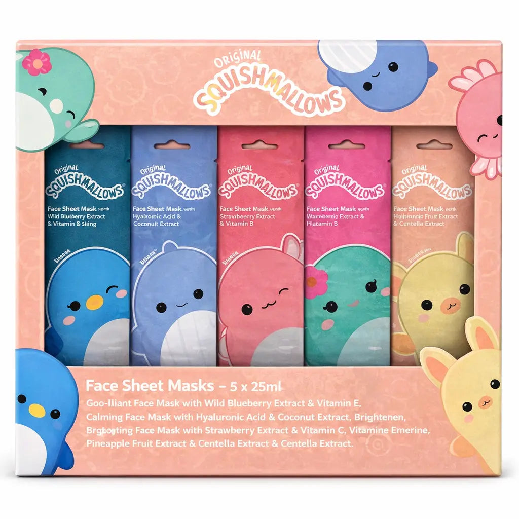 Face Sheet Mask Gift Set Squishmallows