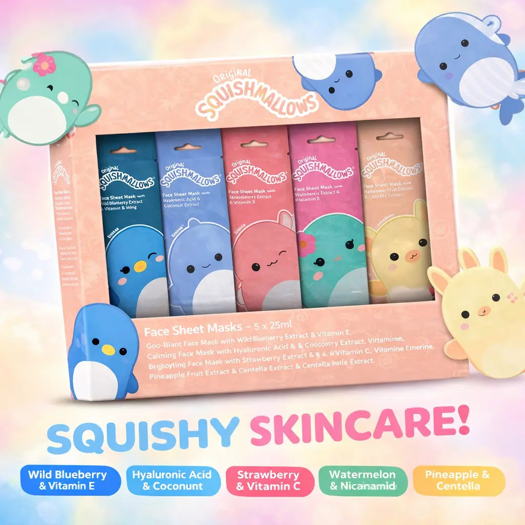 Face Sheet Mask Gift Set Squishmallows