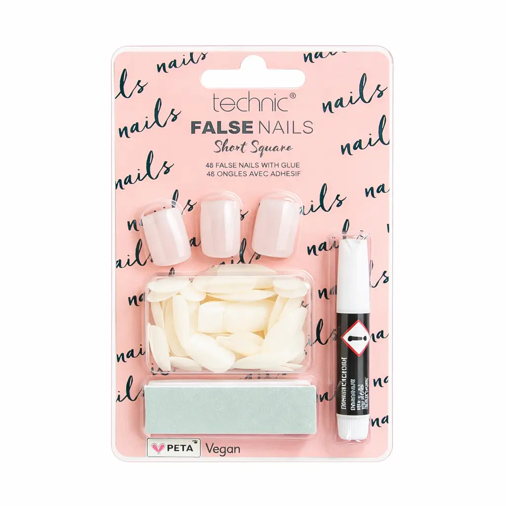 False Nails Short Square Technic