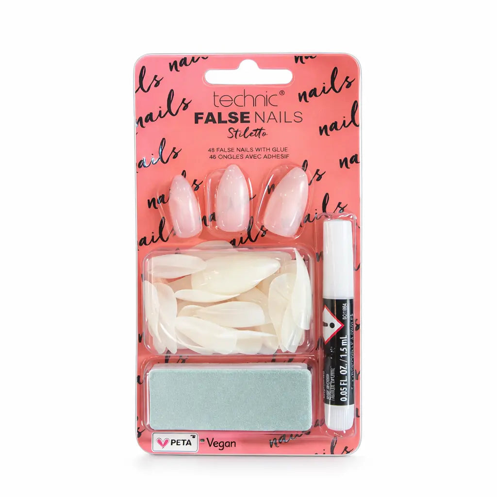 False Nails Stiletto Technic