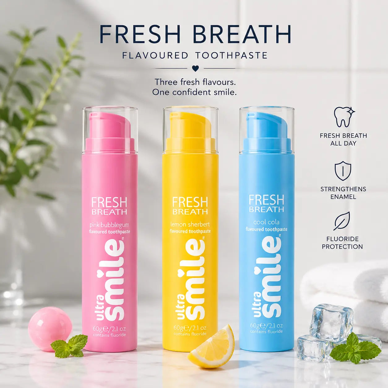 Fresh Breath Flavoured Toothpaste Ultra Smile