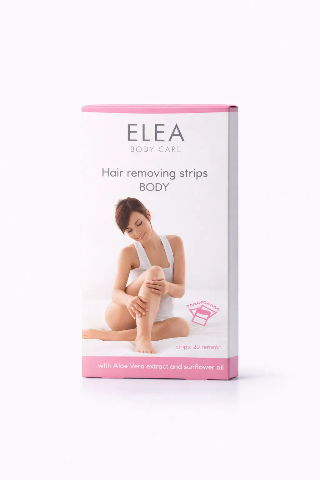 Hårborttagningsremsor för kroppen med Aloe Vera och Solrosolja Elea