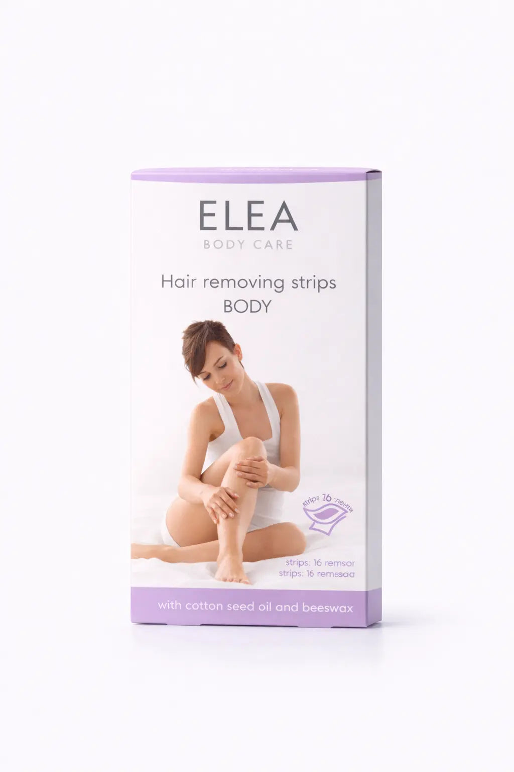 Hårborttagningsremsor för kroppen med Bomullsfröolja & Bivax Elea