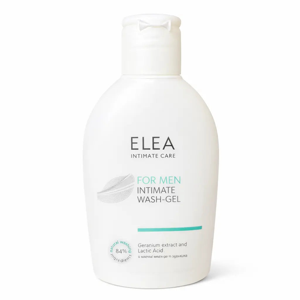 Intim Wash-Gel För Män Berikad Med Geraniumextrakt och Mjölksyra Elea Professional