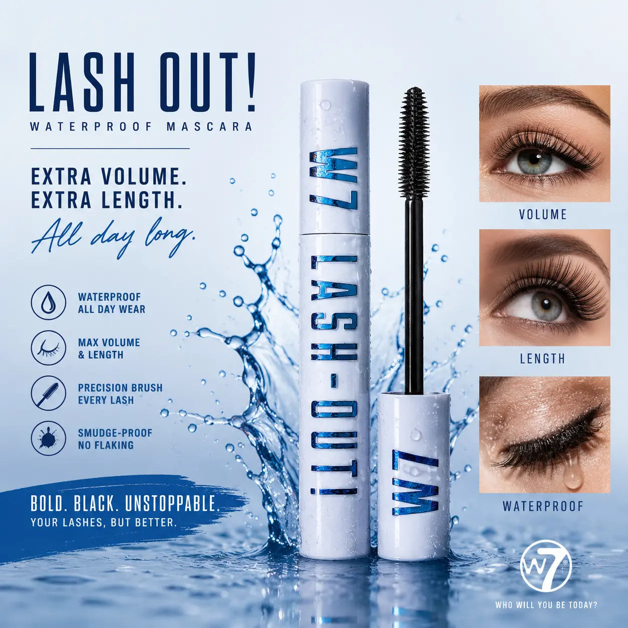 Lash-Out Vattenfast Mascara W7