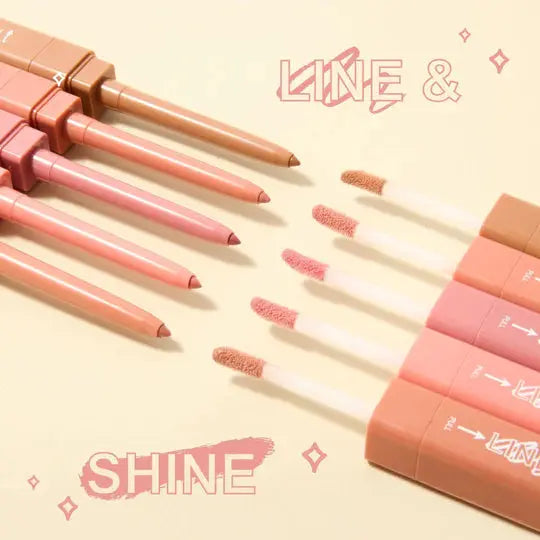 Line & Shine Lip Liner & Lip Gloss Technic