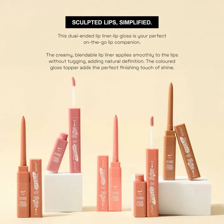 Line & Shine Lip Liner & Lip Gloss Technic