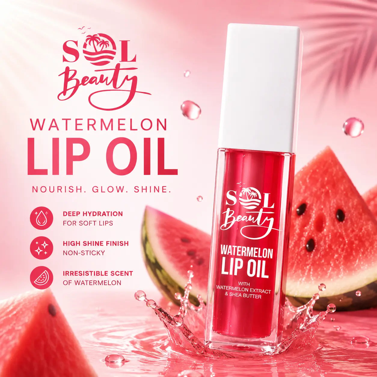 Lip Oil Watermelon Sol Beauty