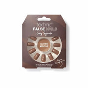 Lösnaglar Gloss Mocha Long Square Technic