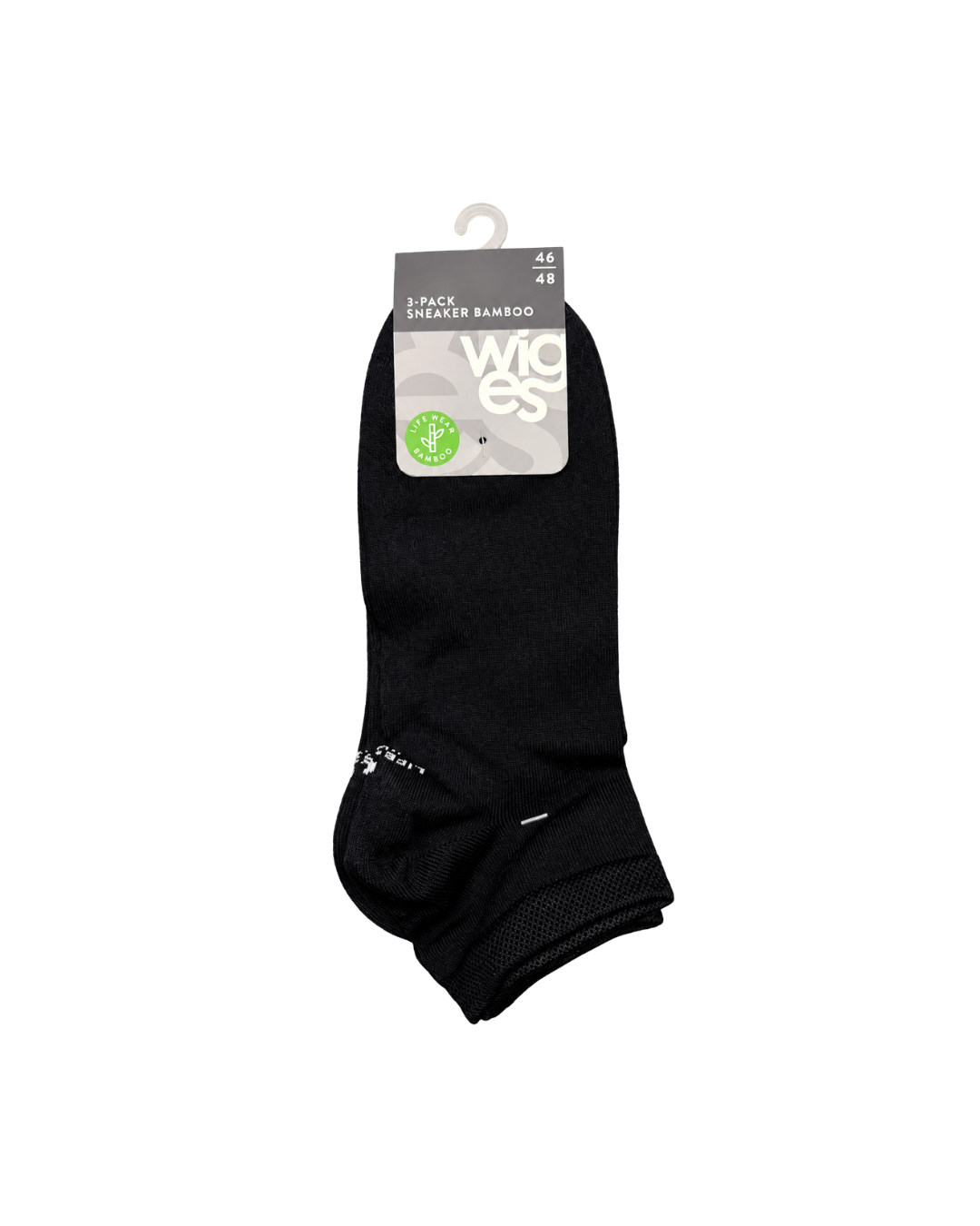 Bamboo Ankle Socks 3-Pack Black