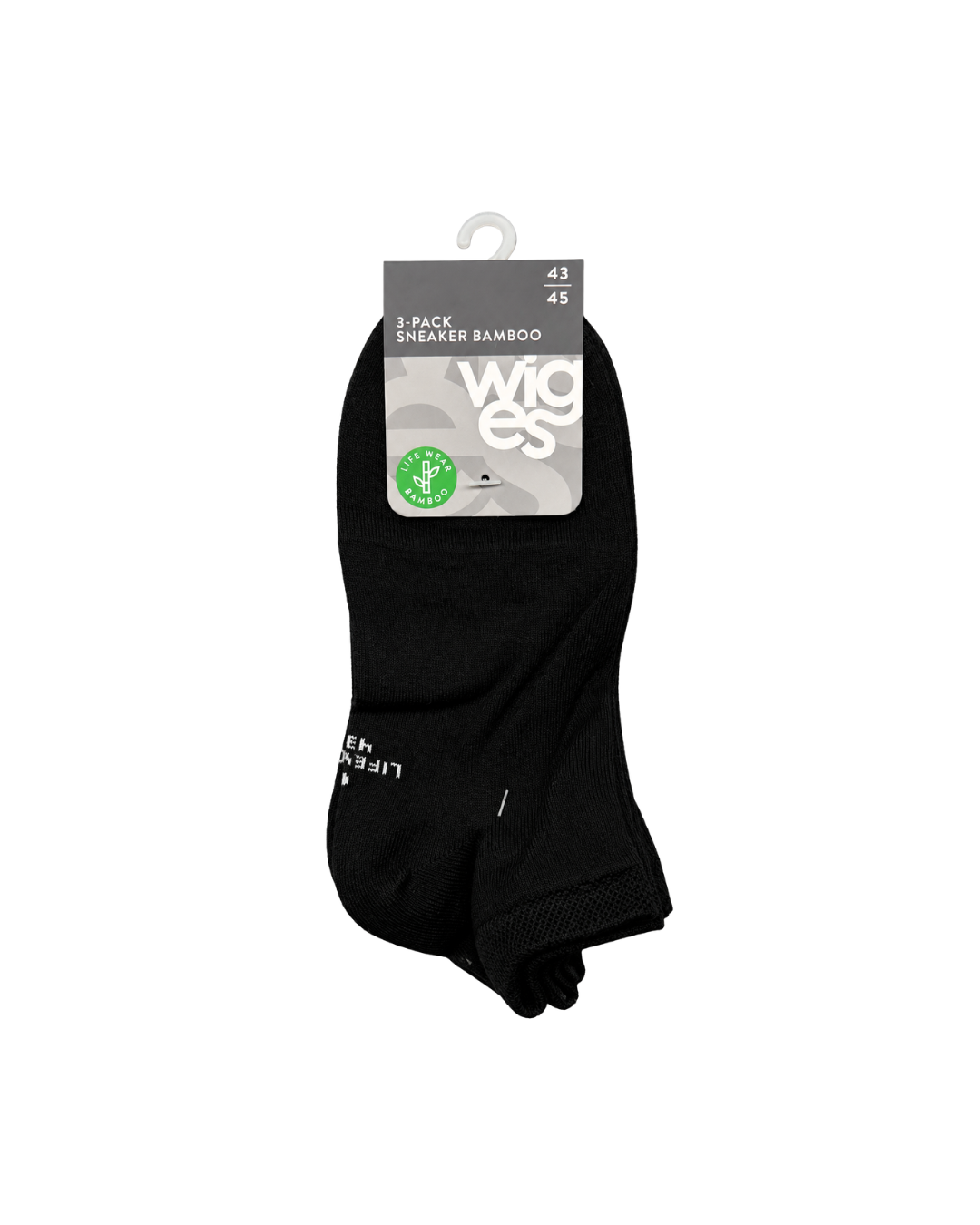 Bamboo Ankle Socks 3-Pack Black
