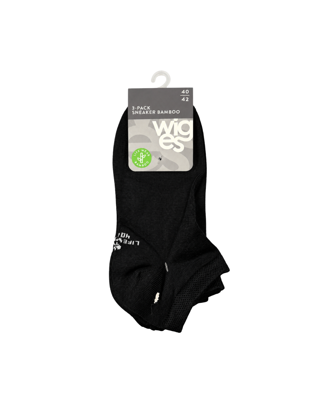 Bamboo Ankle Socks 3-Pack Black