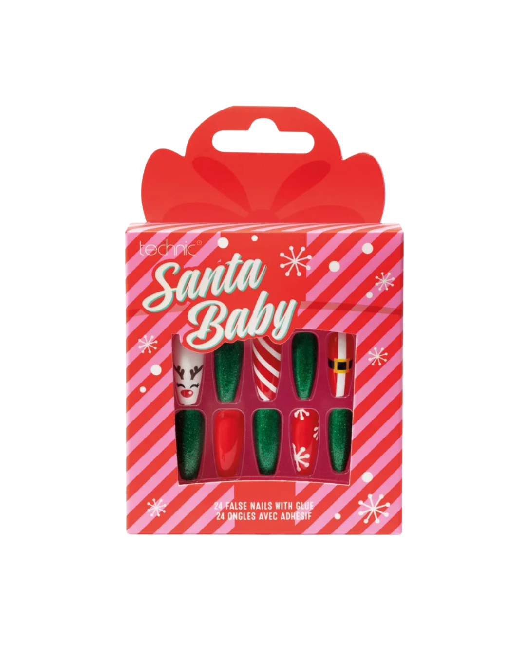 Santa Baby False Nails