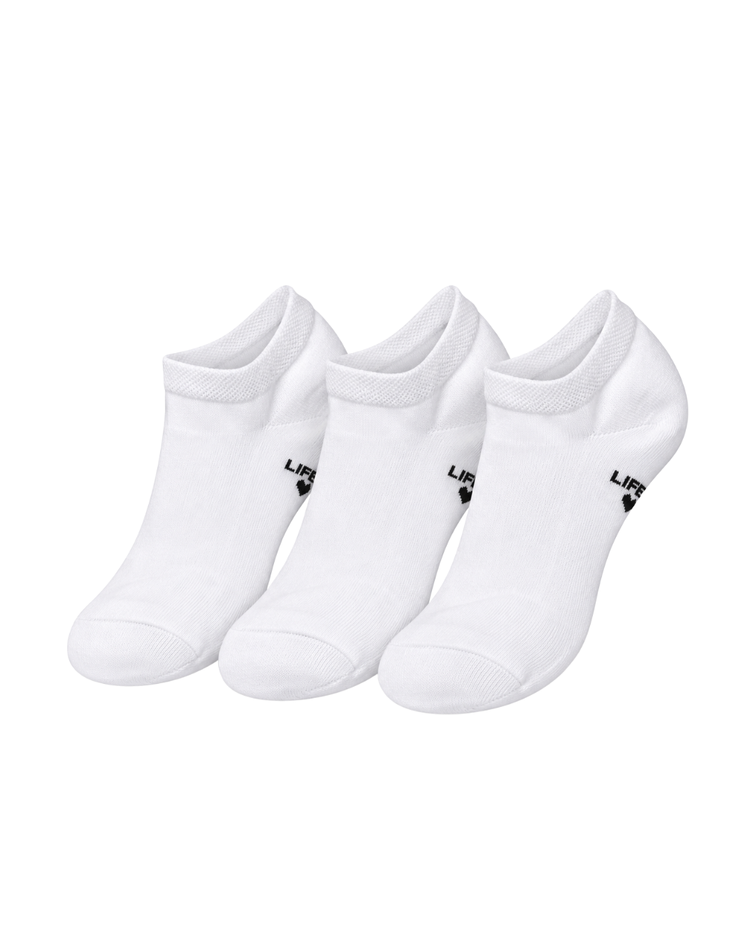 Bamboo Ankle Socks 3-Pack White