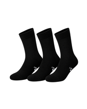 Bamboo Crew Socks 3-Pack Black