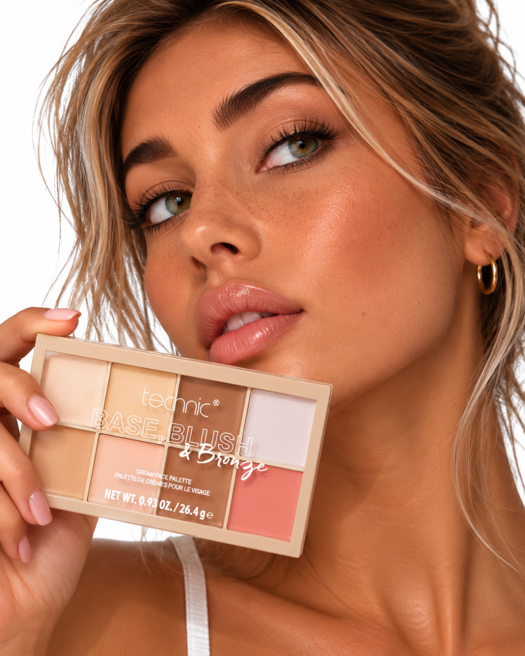 Technic Base, Blush &amp; Bronze Cream Face Palette - Light