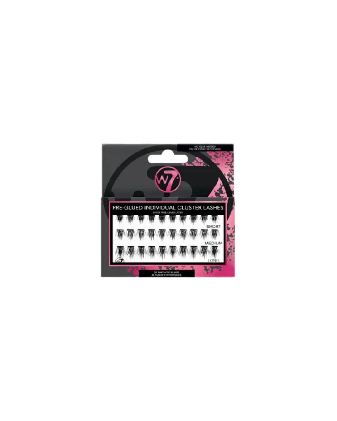 Pre-Glued Individual Cluster Lashes W7