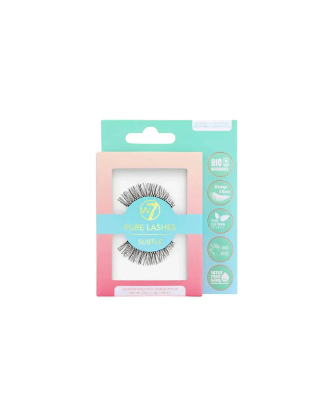 Pure Lashes - biologiskt nedbrytbara lösfransar W7