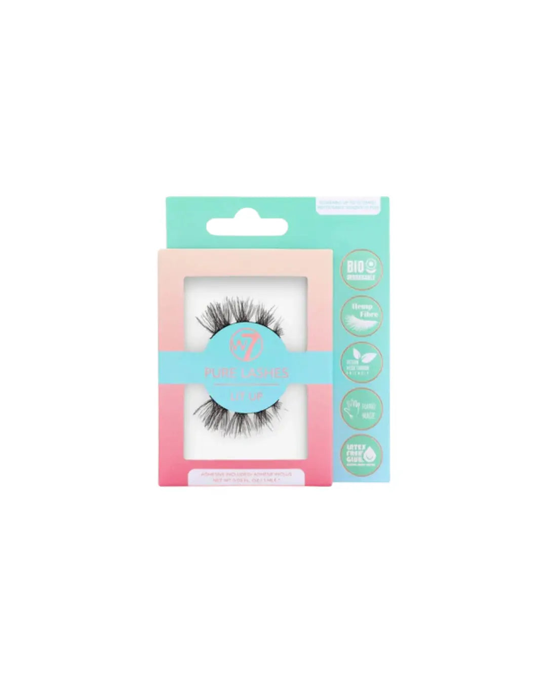 Pure Lashes - biologiskt nedbrytbara lösfransar W7