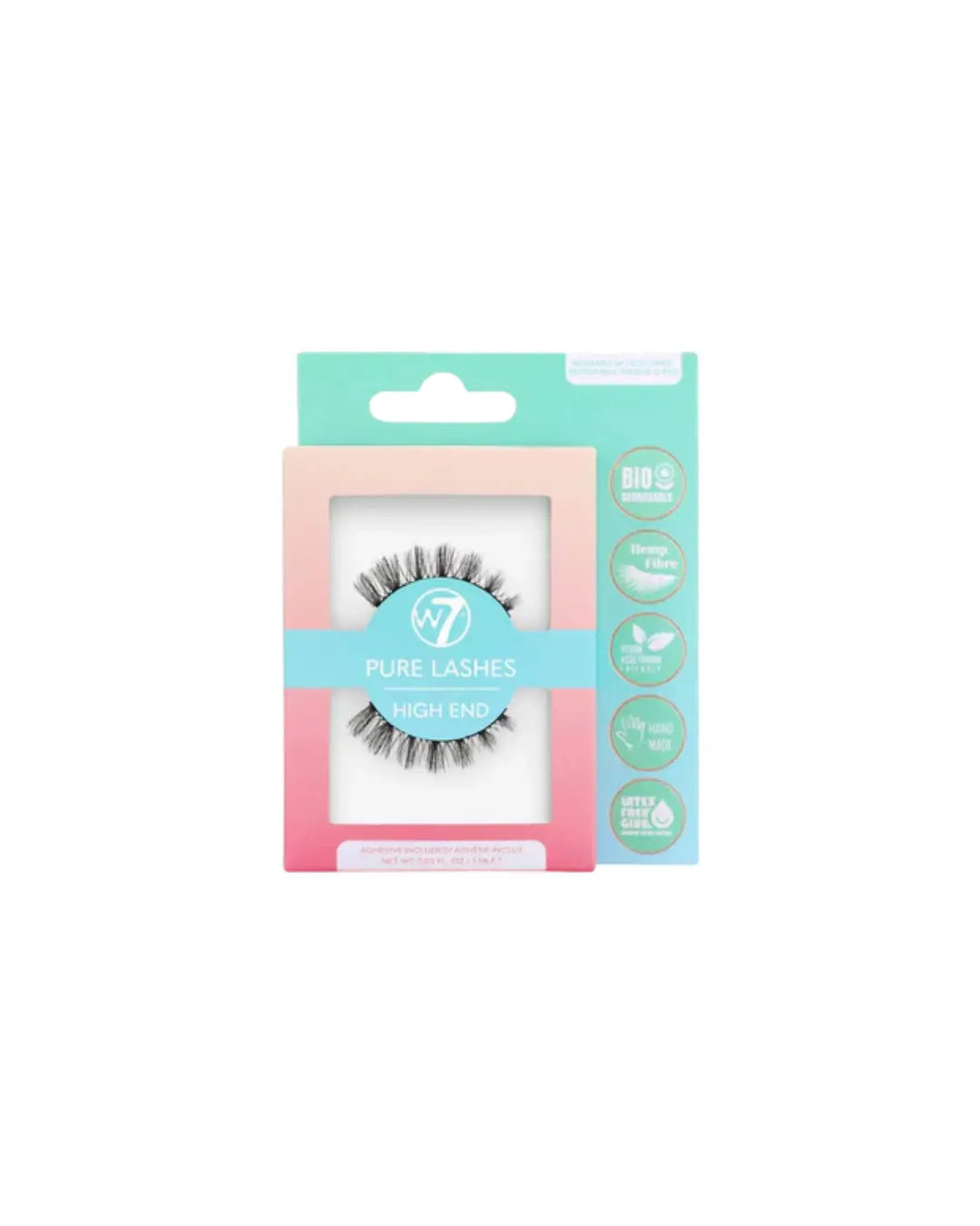 Pure Lashes - biologiskt nedbrytbara lösfransar W7