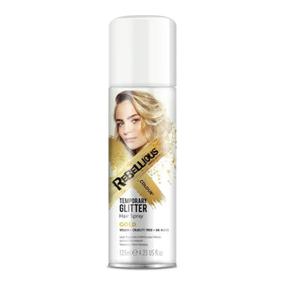 Rebellious Colour Temporary Glitter Hair Spray - Gold - Stellaz.se