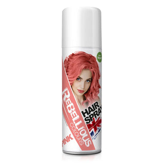 Rebellious Colour Temporary Glitter Hair Spray - Pink - Stellaz.se