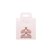 W7 Nude Satin Hair Clips 2-pack