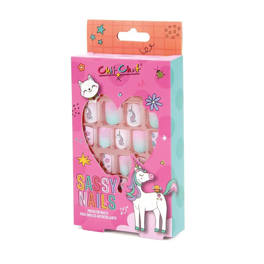 Sassy Nails Press On Nails Unicorn Chit Chat