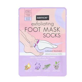 Sence Essentials - Exfoliating Foot Mask Socks - Stellaz.se