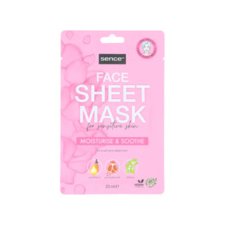 Sence Essentials Moisturise & Soothe Face Sheet Mask For Sensitive Skin - Stellaz.se