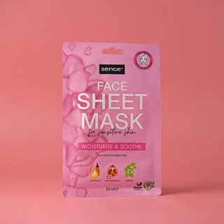 Sence Essentials Moisturise & Soothe Face Sheet Mask For Sensitive Skin - Stellaz.se