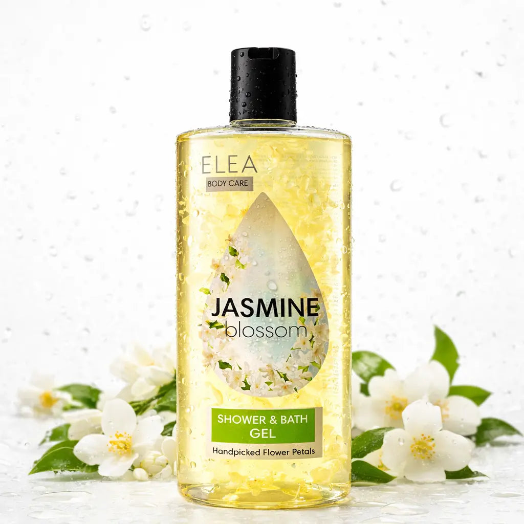 Shower & Bath Gel 440 ml - Handplockade jasminblad Elea Professional