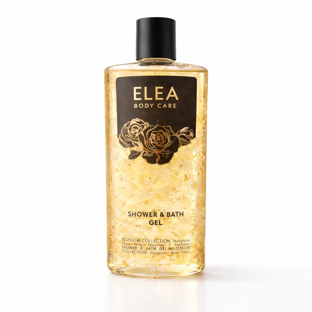 Shower & Bath Gel 440 ml - Handplockade rosor Elea Professional