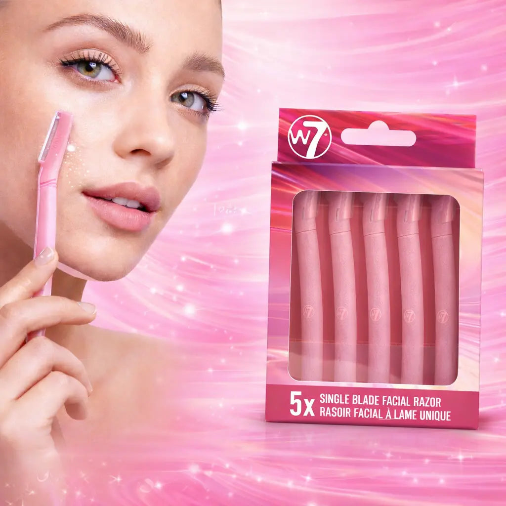 Single Blade Facial Razor x5 W7