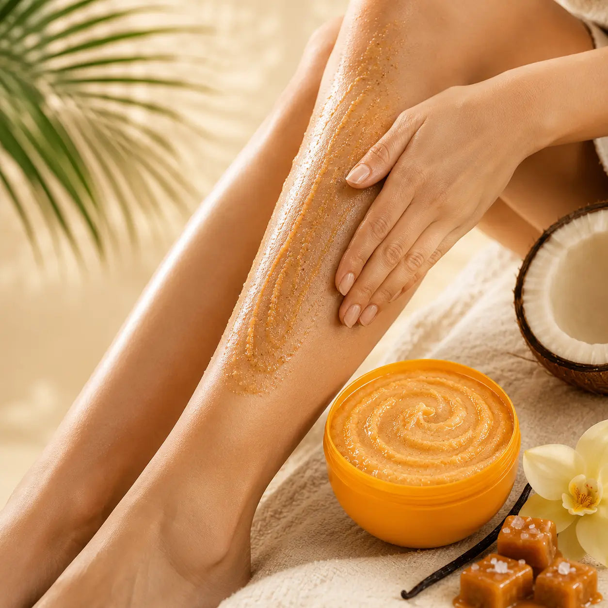 Smoothing Body Scrub Salted Caramel & Vanilla 300 g Sol Beauty