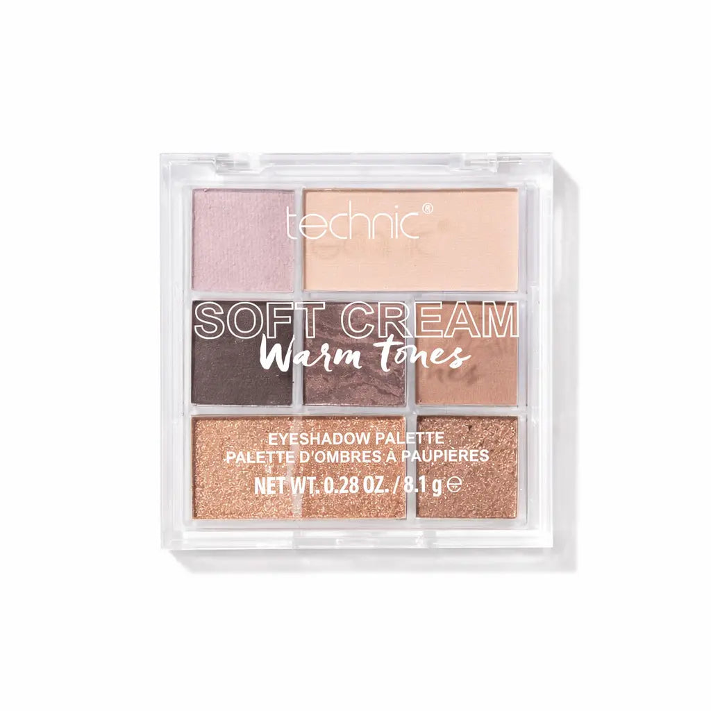 Soft Cream Warm Tones Eyeshadow palette Technic