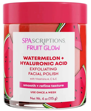 SpaScriptions - Fruit Glow Watermelon + Hyaluronic Acid Exfoliating Facial Polish - Stellaz.se