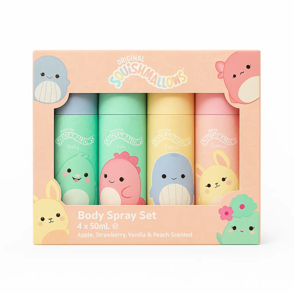 Squishmallows Body Spray Set 4x50 ml Squishmallows
