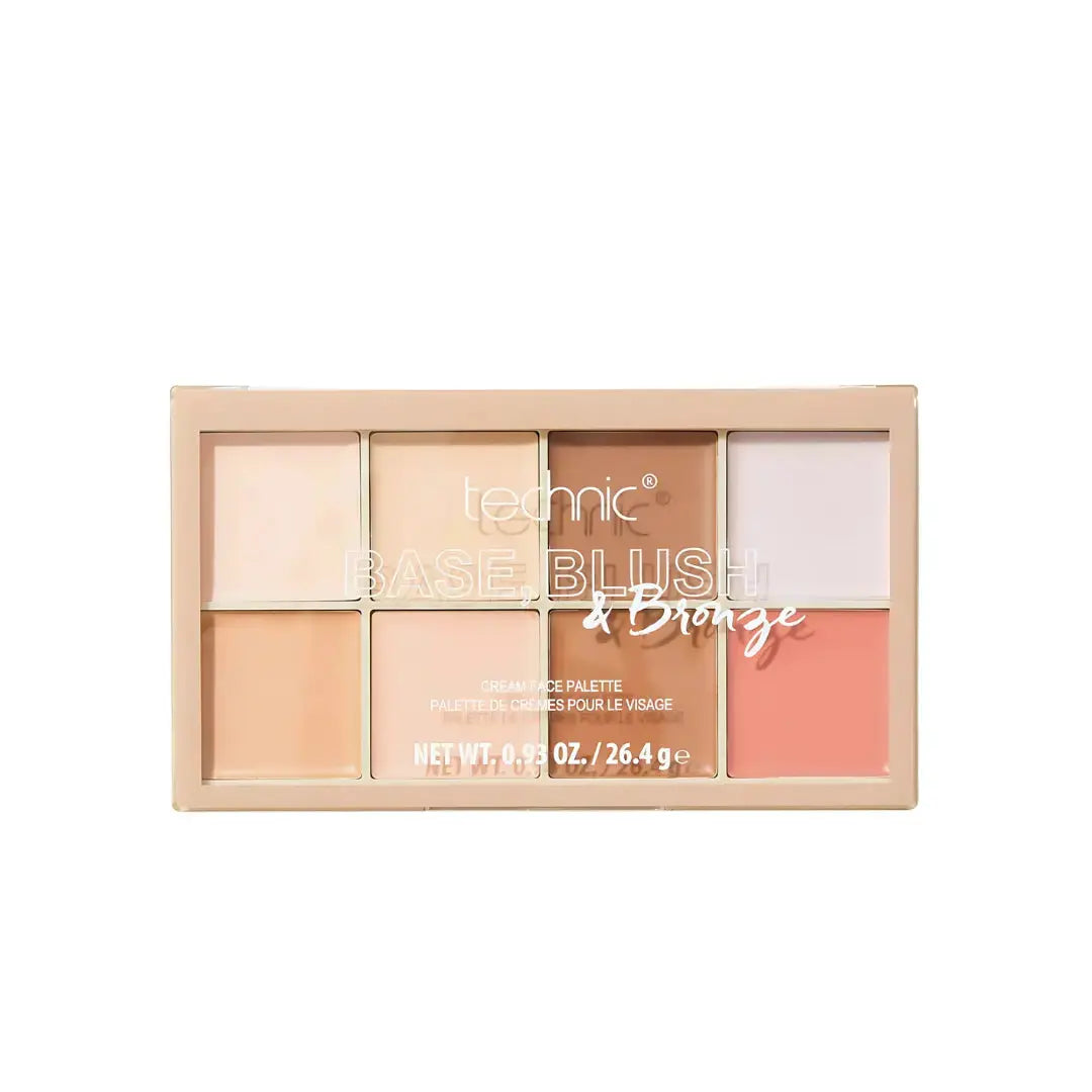 Technic Base, Blush & Bronze Cream Face Palette - Light Technic