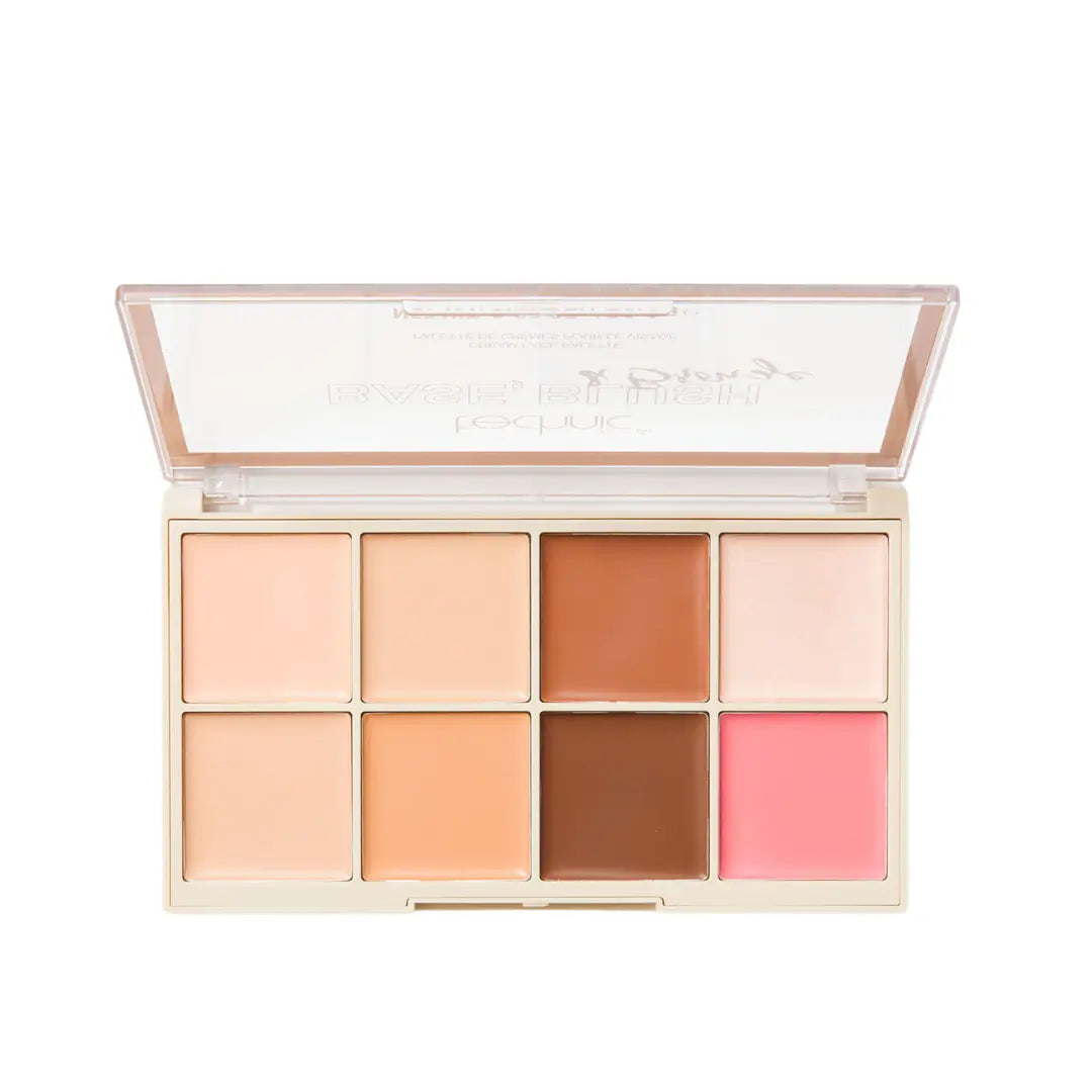 Technic Base, Blush & Bronze Cream Face Palette - Medim Technic