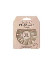 Technic False Nails Gloss Nude With Glitter Technic