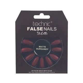 Technic False Nails Matte Burgundy Technic